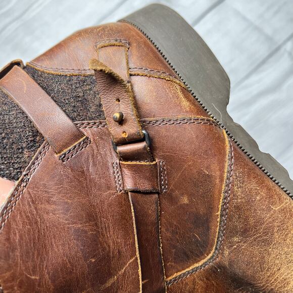 Teva De La Vina Low Brown Waterproof Leather Foxy Ankle Booties Size 9 - Picture 9 of 12